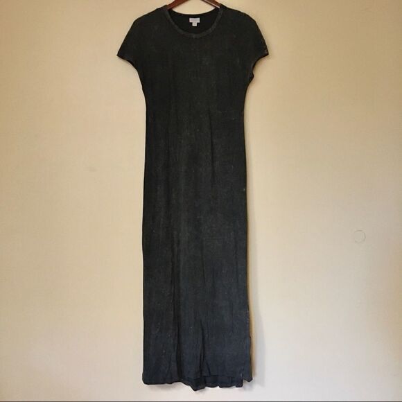 LuLaRoe Maria maxi dress in black acid wash XXS - Picture 2 of 6
